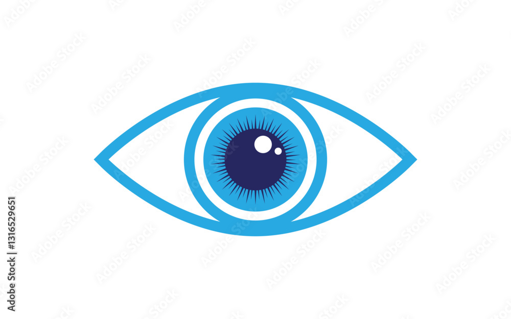 Eye Healthy Care vector icon illustration design template v.2 Eye Healthy Care vector icon illustration design template v.2