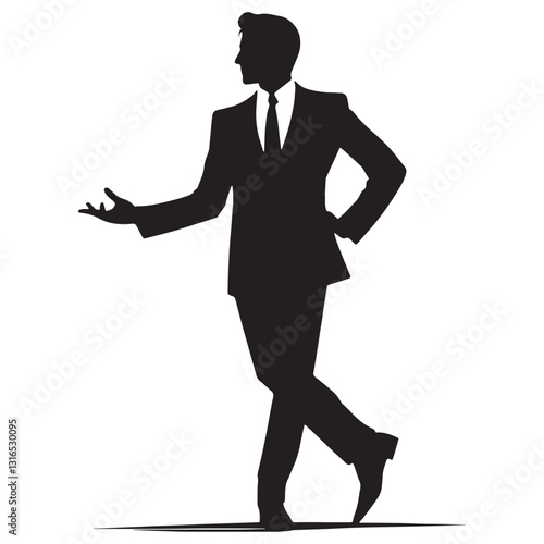 Voice Actor silhouette, bringing animated characters to life - Actor illustration - Minimalist Actor vector - Profession silhouette
