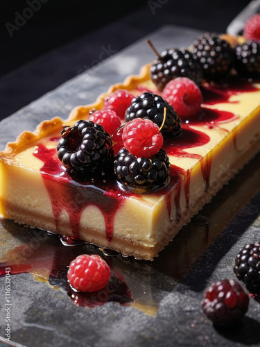 Berry Tart with a Touch of Sweet Temptation