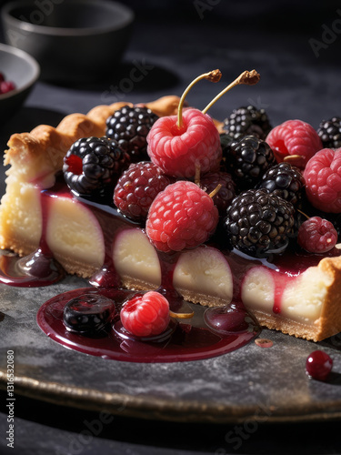 Berry Tart with a Touch of Sweet Temptation
