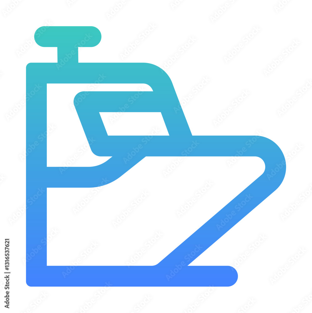 front cruise ship outlined gradient style front cruise ship outlined gradient style