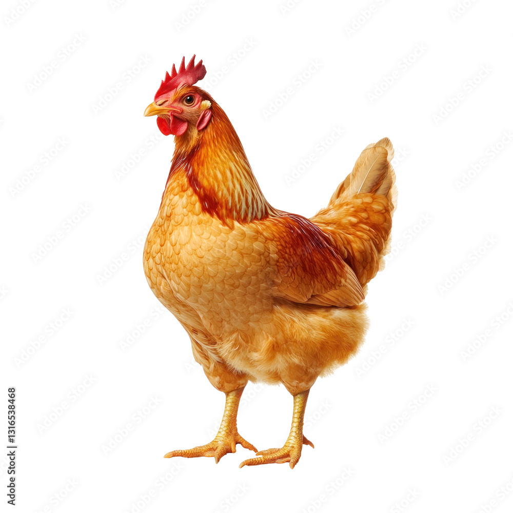 Fototapeta premium rooster isolated on white