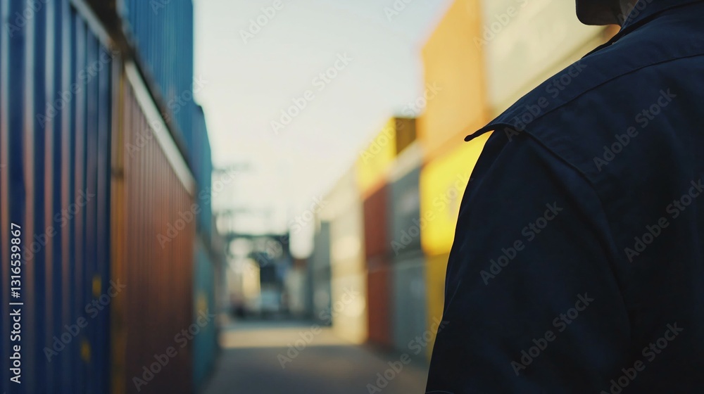 Customs officer inspecting goods at border checkpoint, symbolizing international trade, tariffs, and global commerce logistics. Focus on security and regulation in cross-border shipping. Customs officer inspecting goods at border checkpoint, symbolizing international trade, tariffs, and global commerce logistics. Focus on security and regulation in cross-border shipping.
