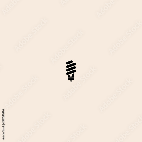 Light bulb icon flat vector design. 