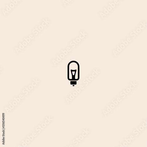 Light bulb icon flat vector design. 
