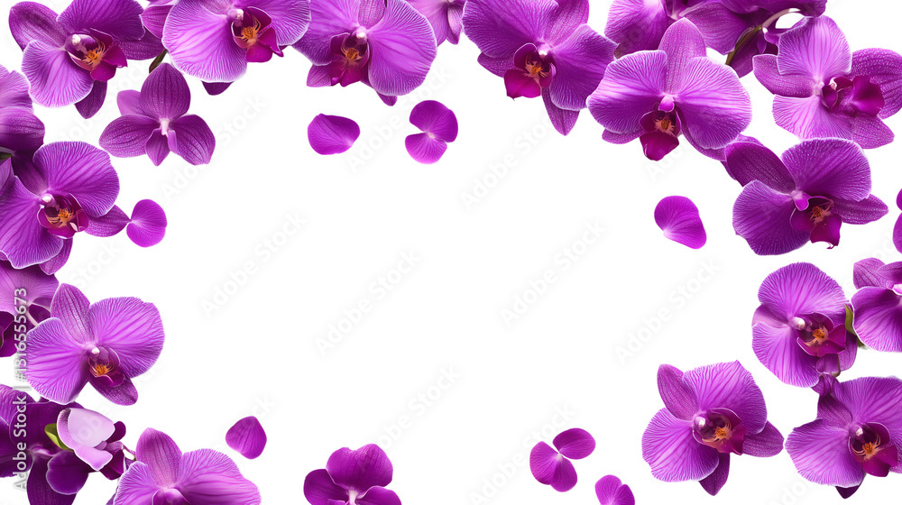 Exotic Purple Orchid Frame – Elegant Floral Border Design Exotic Purple Orchid Frame – Elegant Floral Border Design