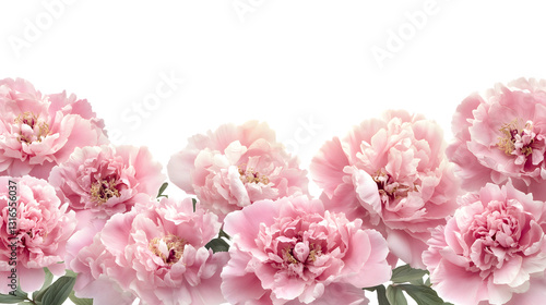 Wallpaper Mural Dreamy Pink Peony Frame – Elegant Floral Border Design Torontodigital.ca