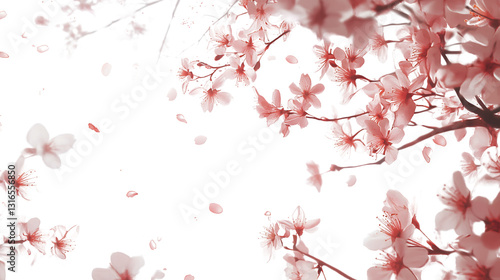 Romantic Cherry Blossom Frame – Elegant Floral Border Design