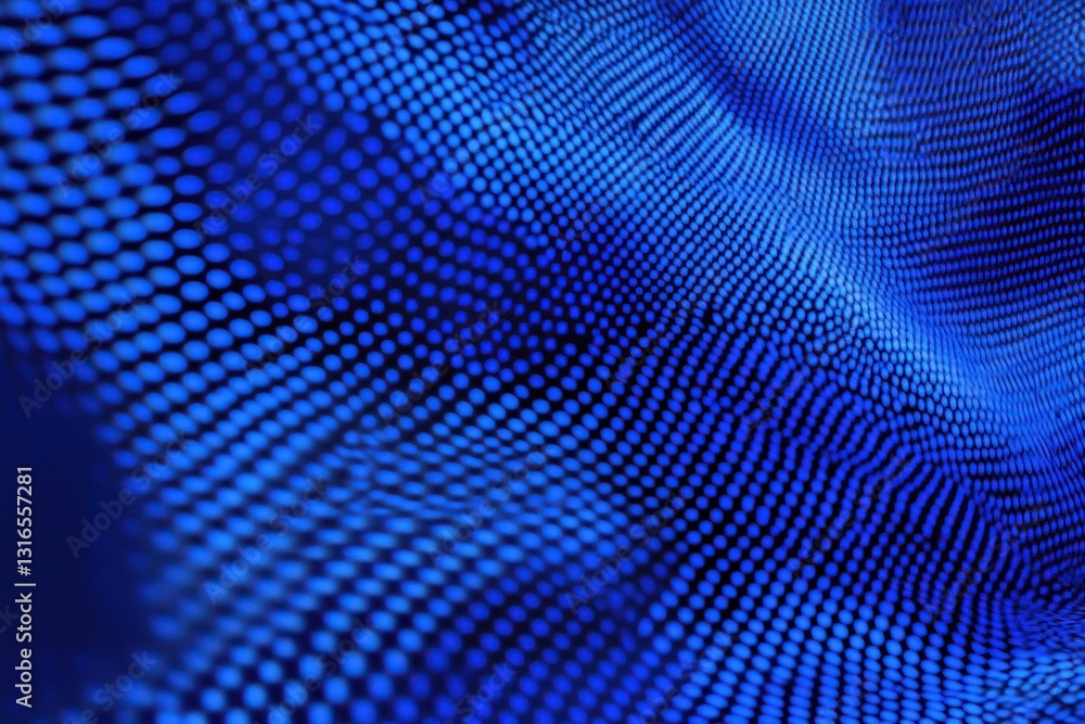 Abstract close-up of a textured blue surface featuring a pattern of dots, creating a dynamic visual effect that evokes a sense of motion and depth Abstract close-up of a textured blue surface featuring a pattern of dots, creating a dynamic visual effect that evokes a sense of motion and depth