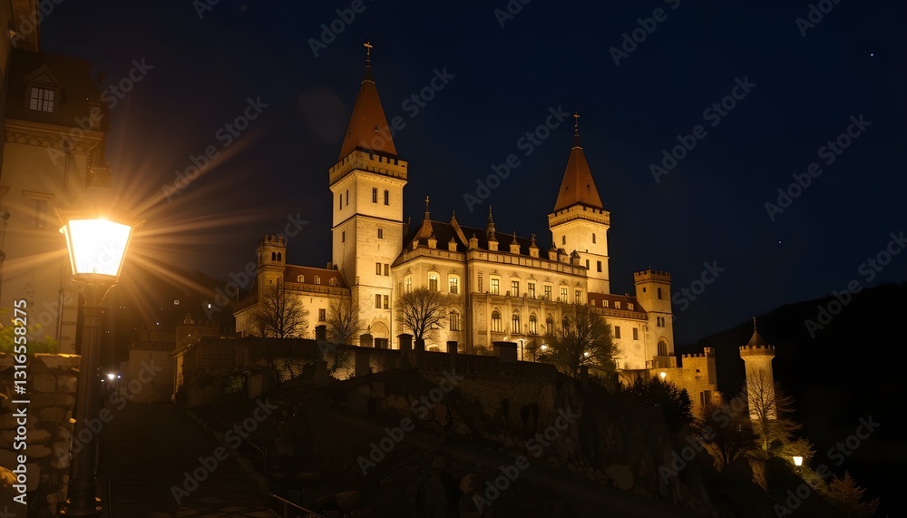 Fototapeta premium castle in the night