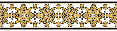 Wallpaper Mural Vintage ornamental border design with ethnic pattern. Torontodigital.ca