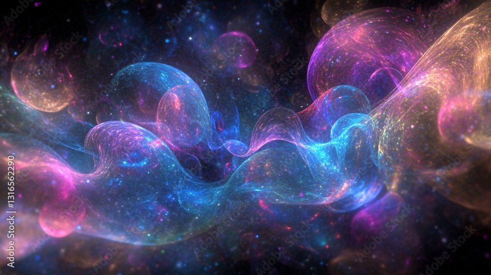 Abstract Cosmic Nebula Flow Abstract Cosmic Nebula Flow