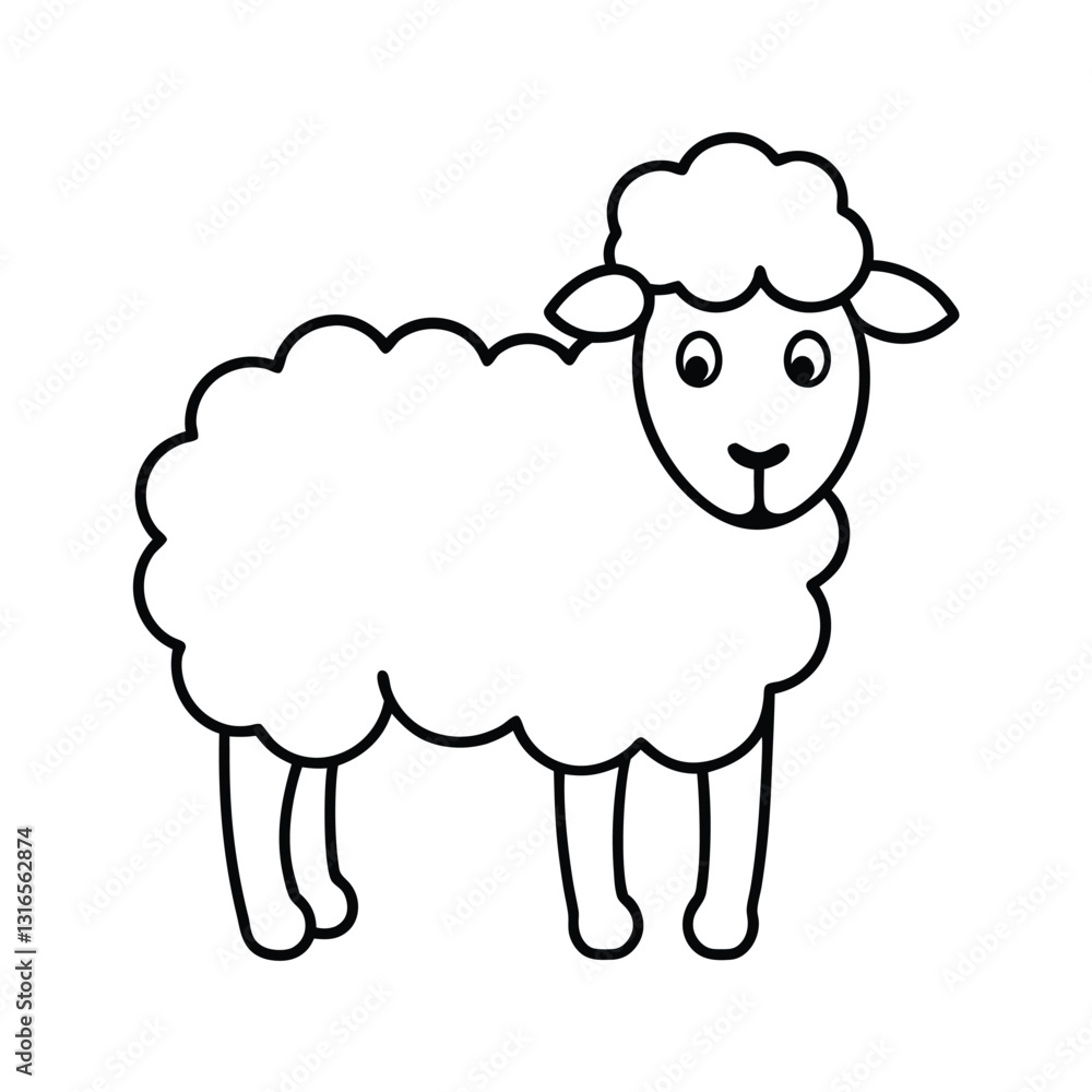 vector illustration of sheep vector illustration of sheep