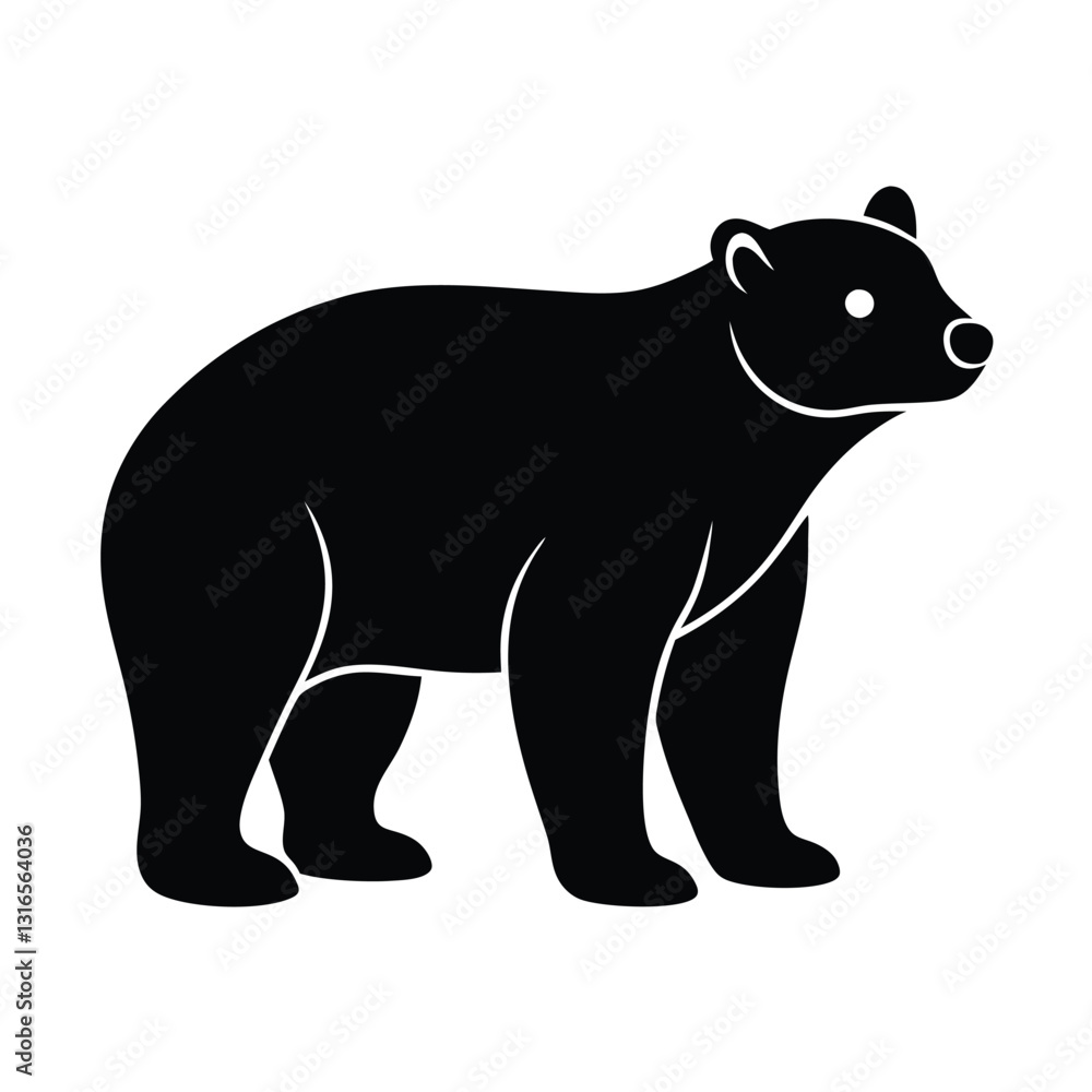 vector illustration of a bear vector illustration of a bear