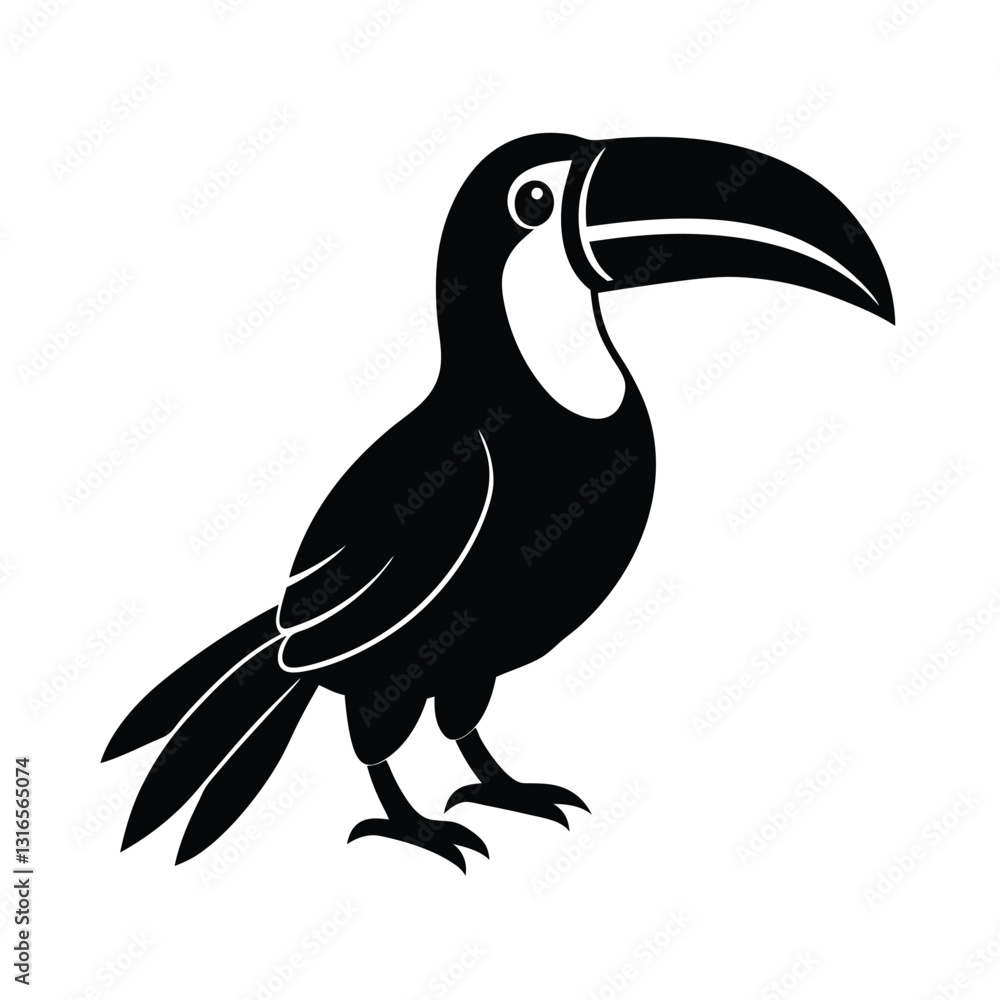 Obraz premium toucan isolated on white background