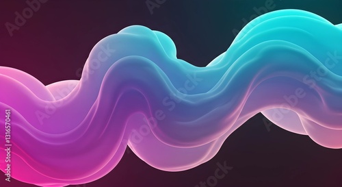 Abstract soft liquid waves.