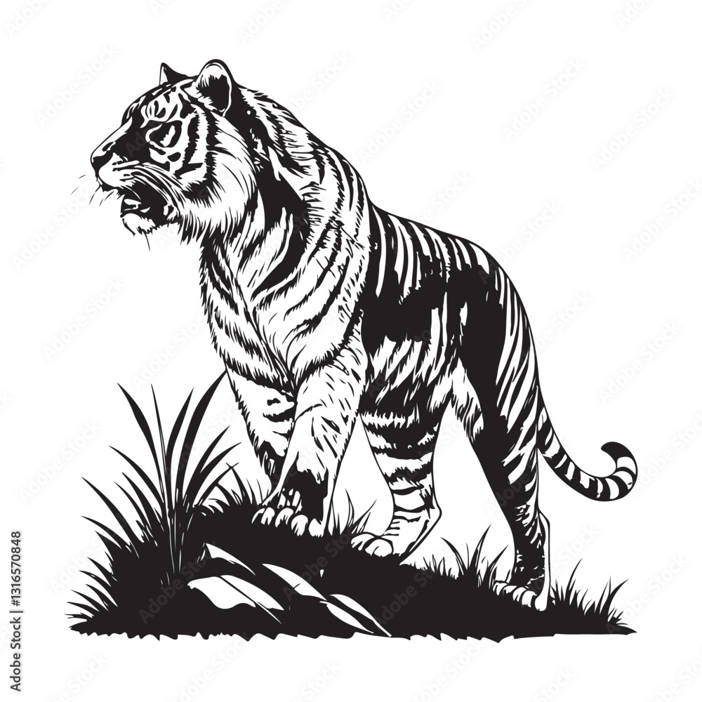 Obraz premium Tiger Vector 