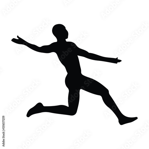 silhouette of person jumping
