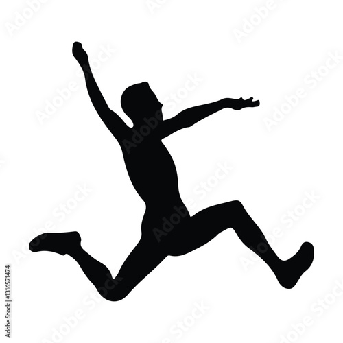 silhouette of person jumping