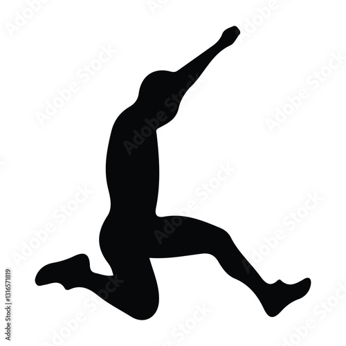silhouette of person jumping