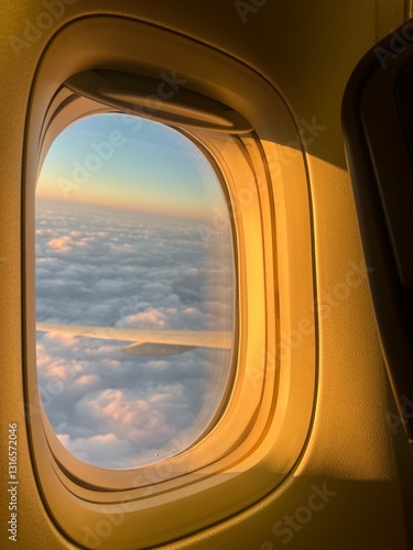 view from airplane window