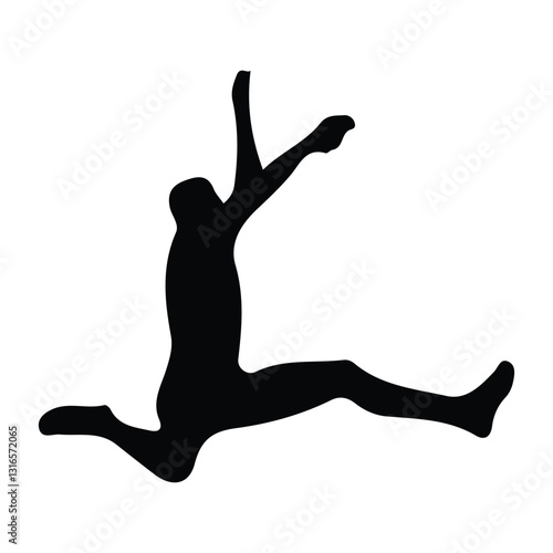 silhouette of person jumping