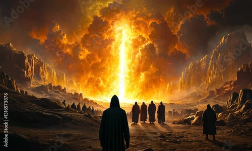 A Towering Pillar of Fire Protected the Israelites on Their Journey to Freedom