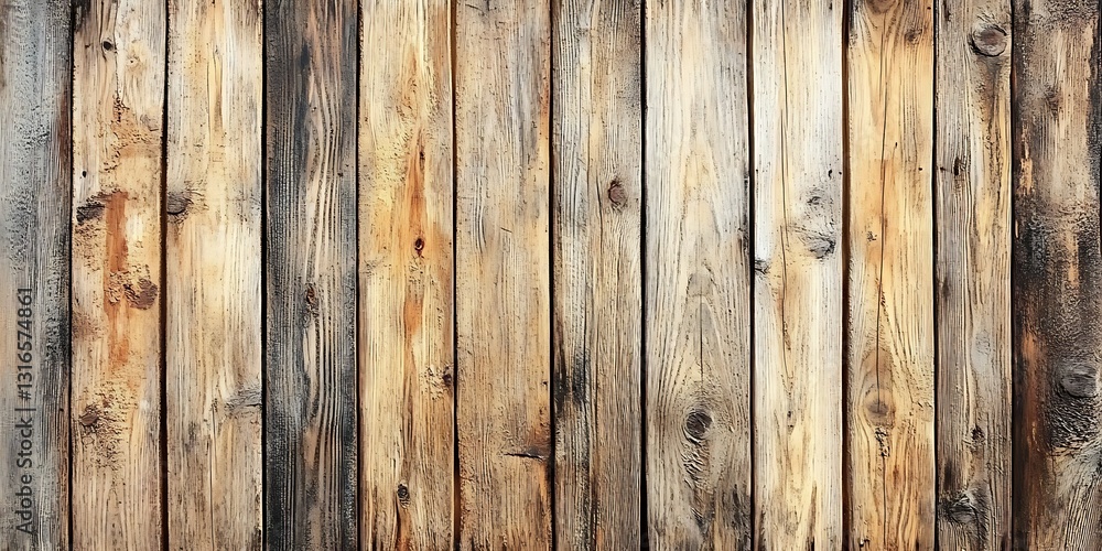 Obraz premium Rustic weathered wood plank wall texture (1)