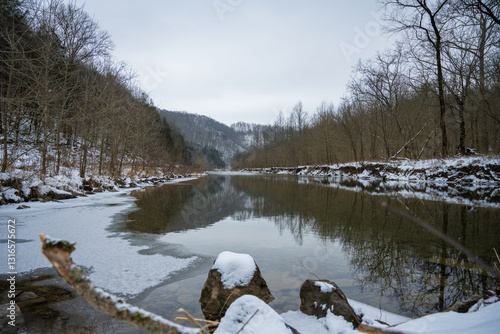 Winter in middle Tennessee along Blackburn Fork Scenic River