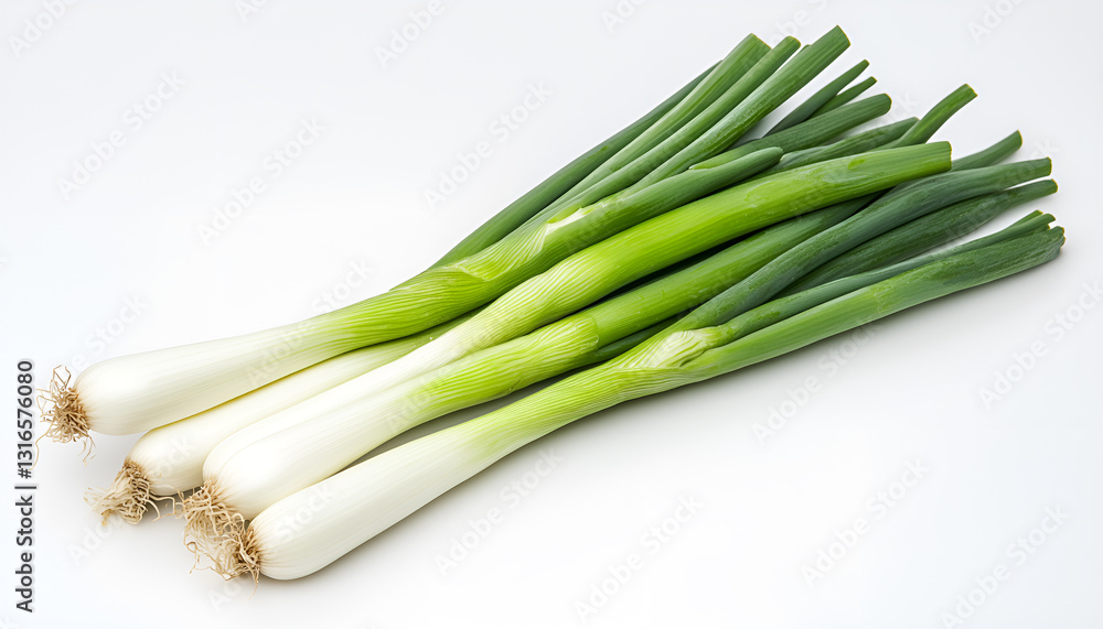 Chopped fresh green onions isolated on white Chopped fresh green onions isolated on white