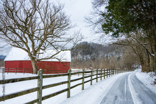 Winter in middle Tennessee along Blackburn Fork Scenic River