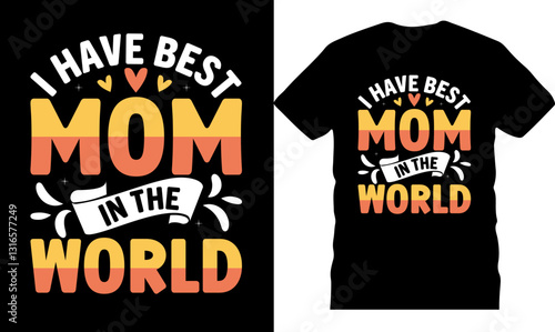 trendy Mom typography t-shirt design