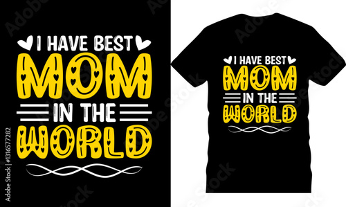 trendy Mom typography t-shirt design