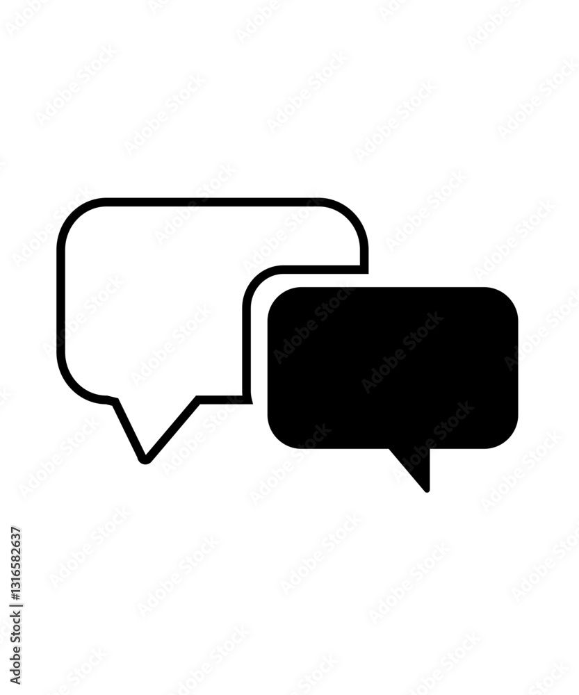 speech bubble icon with sharpness speech bubble icon with sharpness