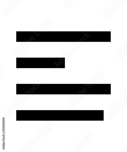 Left alignment icon