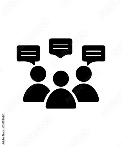 Communication icon filled