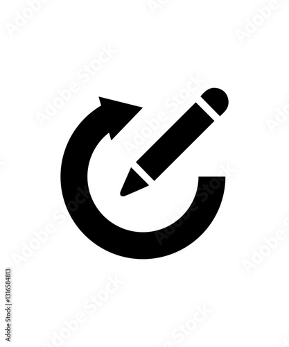 Re edit icon filled with black