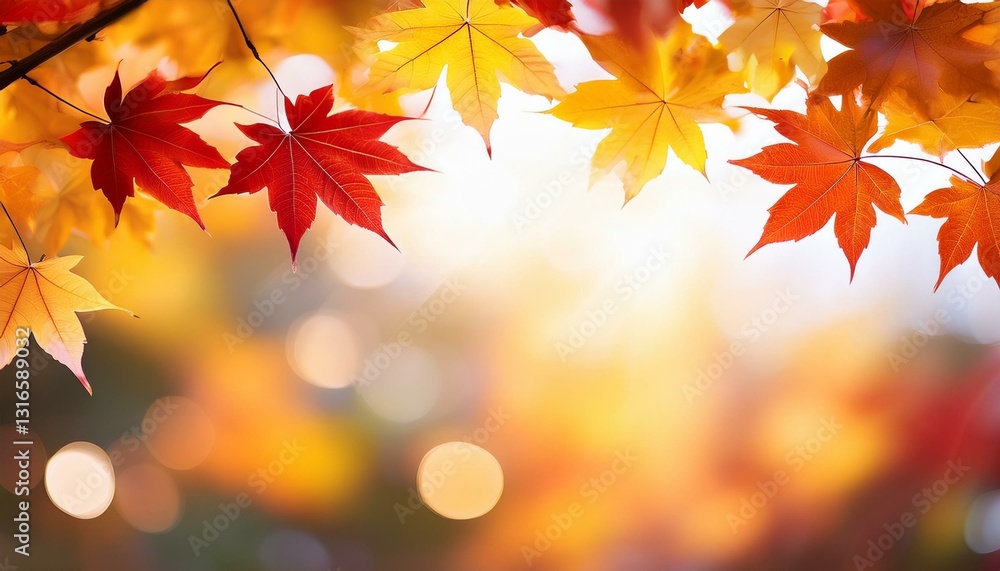 web banner design for autumn season and end year activity with red and yellow maple leaves web banner design for autumn season and end year activity with red and yellow maple leaves