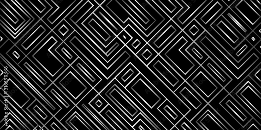 Abstract, monochrome, geometric template for web page, texture, map, poster, fabric, textile. Graphic repetitive black and white line design. Abstract, monochrome, geometric template for web page, texture, map, poster, fabric, textile. Graphic repetitive black and white line design.