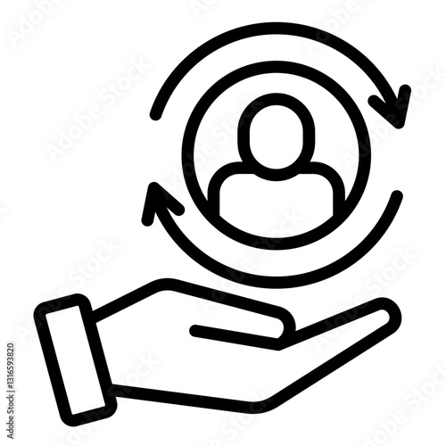 Customer  Icon Element For Design