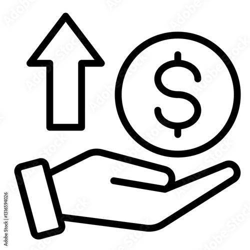 Profit  Icon Element For Design