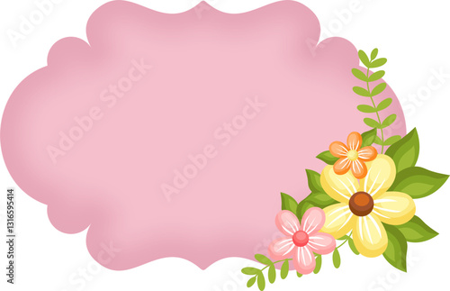 Text Box With Floral