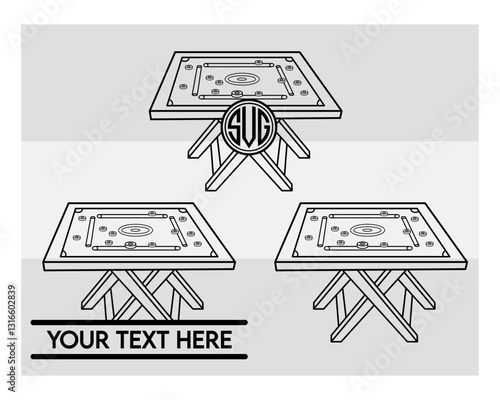 Carrom Board SVG Silhouette, Carrom Silhouette, Sports Svg, Carrom Coins Svg, Carrom Game Svg, Carrom Board Png, Carrom Board Svg Images, Cut Files