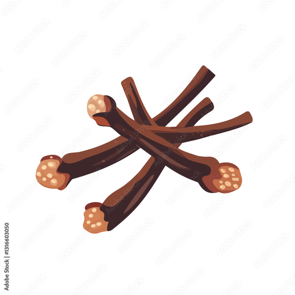 2D flat vector illustration Clove icon isolated on a white background.
2D flat vector illustration Clove icon isolated on a white background.