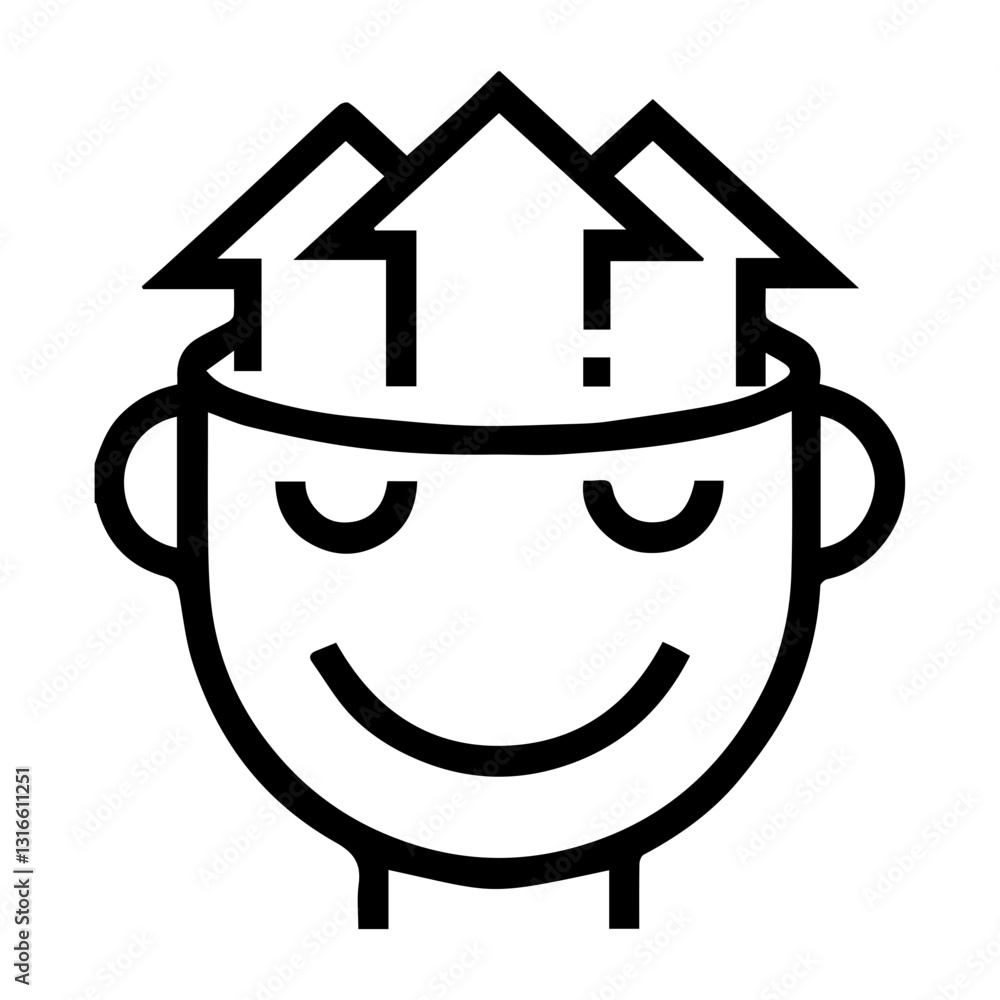 Peaceful Mind Finding Clarity And Upward Growth Experiencing A Moment Of Serene Enlightenment With Simple Line Art Style Peaceful Mind Finding Clarity And Upward Growth Experiencing A Moment Of Serene Enlightenment With Simple Line Art Style