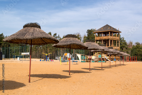 Przedwiośnie nad Zalewem Siemianówka, Podlasie, Polska