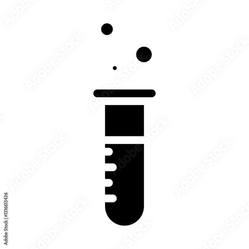 chemical sample bottles solid icon