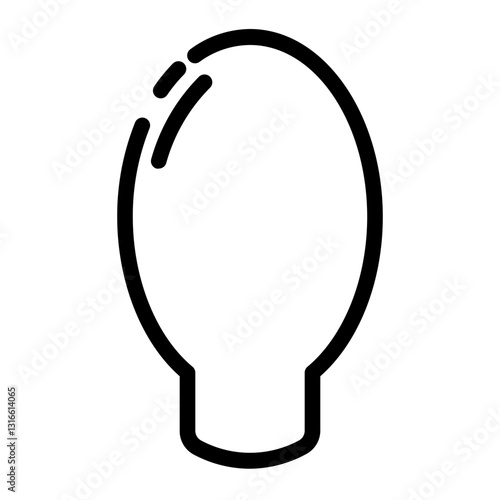 Suction Rubber cut line icon