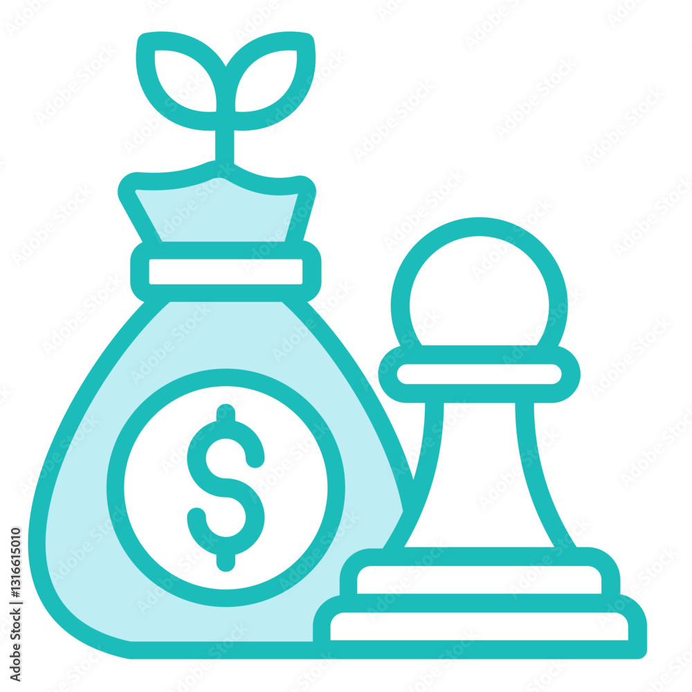 Investment Strategy Icon Element For Design Investment Strategy Icon Element For Design