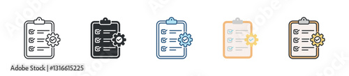 Requirement Icon Set Multiple Style Collection